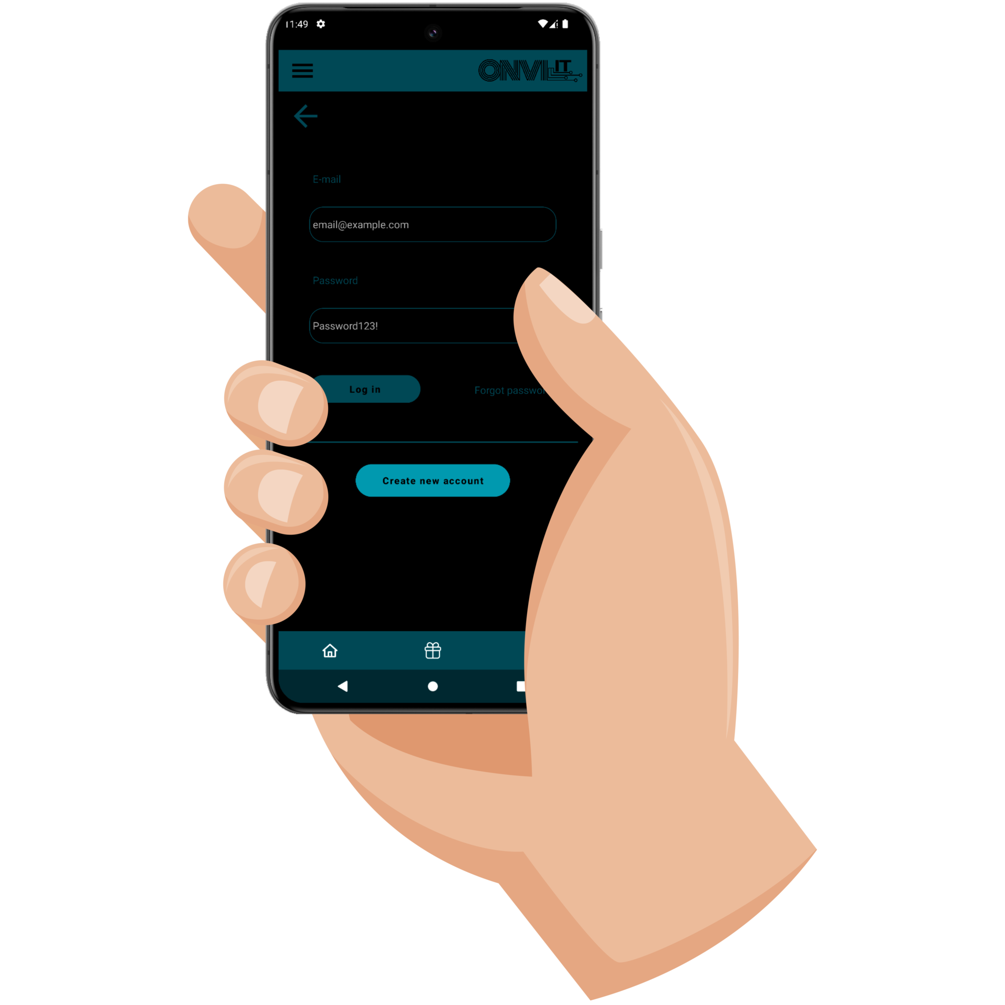 afacere prezenta website android